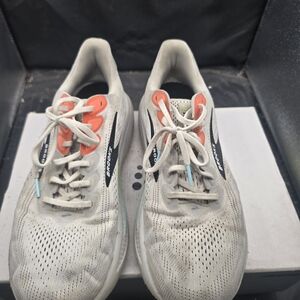 Brooks White and Orange Running Shoes